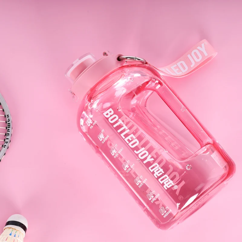 Factory Custom Fitness Time Maker Motivational BPA Free Sport Water Bottle for Camping Hiking Gym Yoga