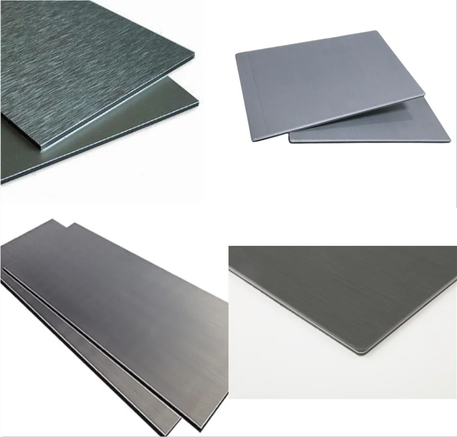 Alloy Board For Exterior Decoration Material 3mm/4mm/5mm PVDF ACP Titanium Zinc Composite Panel For facade panel for exterior