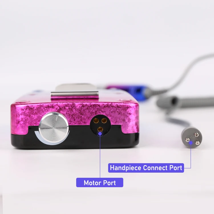 Customize Private Logo 35000rpm Cordless Professional Rechargeable Brushless Electric Portable Nail Drill E File Machine