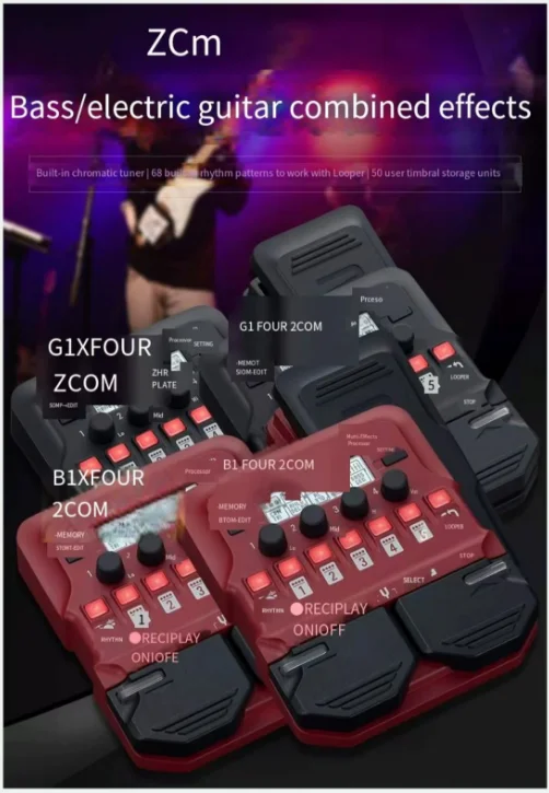 Multi Effect Processors B1X Four Electric Guitar Guitar Effectors Home Audio Musical Instruments Accessory
