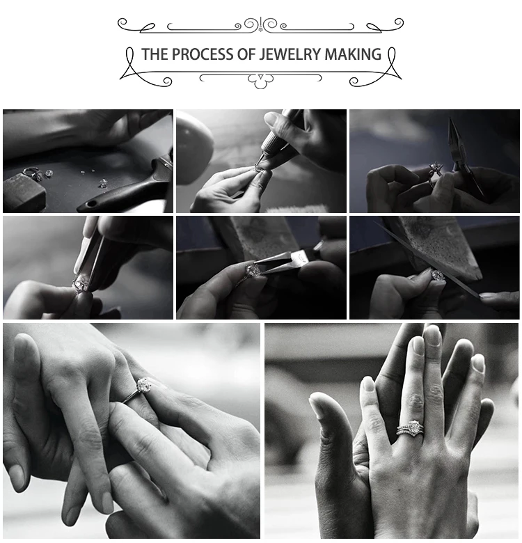 IGI certified 18k white gold/au750/pt950 women china customized lab grown diamond wedding ring jewelry