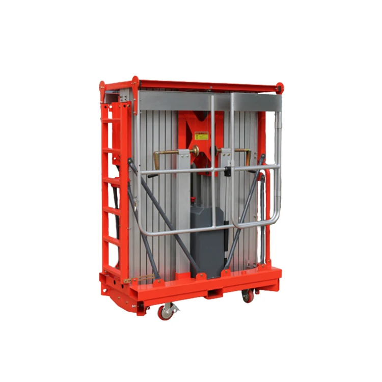 GTWY2 Professional Warehouse 8m 10.4m 12m 14m 16m Manual Hydraulic Double Masts Vertical Aerial Platform Lift