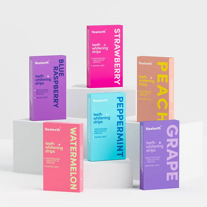 Fruity Teeth Whitening Strips Treatment Advanced Private Logo Without Peroxide Home Use Strip Whitener Teeth