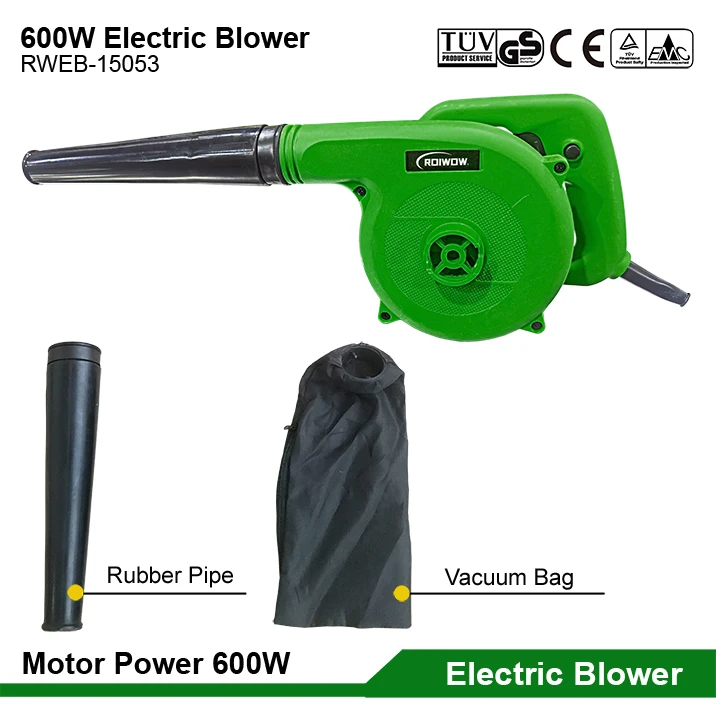 600W Electric Air Blower Car Dust Leaf Grass Garden Yard Portable Electric Blower Machine Handheld Small Mini Power Blowers