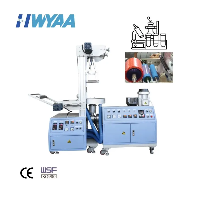 HWYAA Laboratory mini Film Extruder for Experimental Use Blown Film Extrusion Blown Film Machine