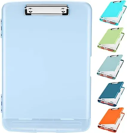 Высокопроизводительная папка для хранения и кормления с держателем для ручек сверхмощный пластиковый буфер обмена с низкопрофильным зажимом