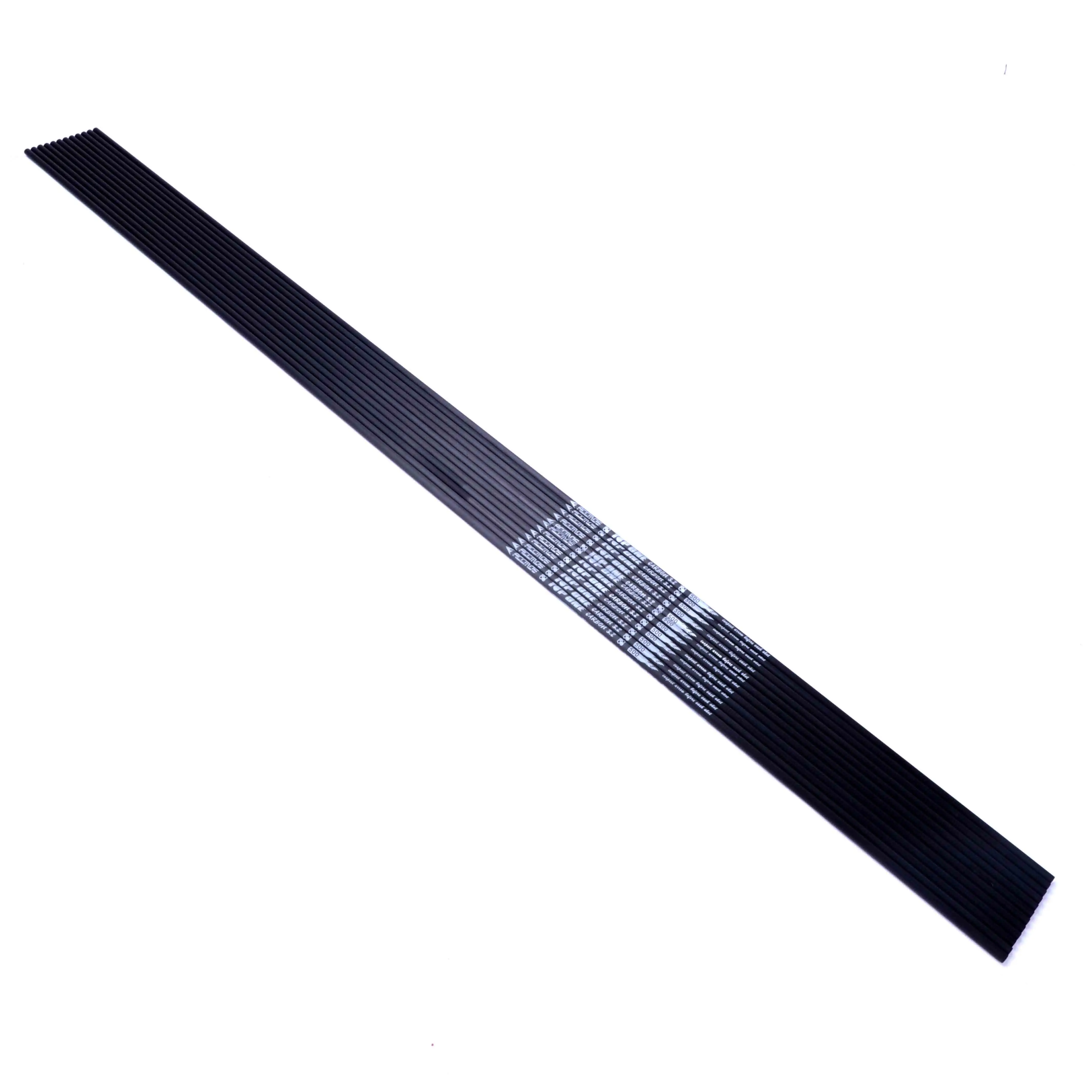 Wholesale High Quality Pure Carbon Arrow Shaft 3.2 Mm 30/31/32 Inch Carbon Fiber Tube Arrow Shaft