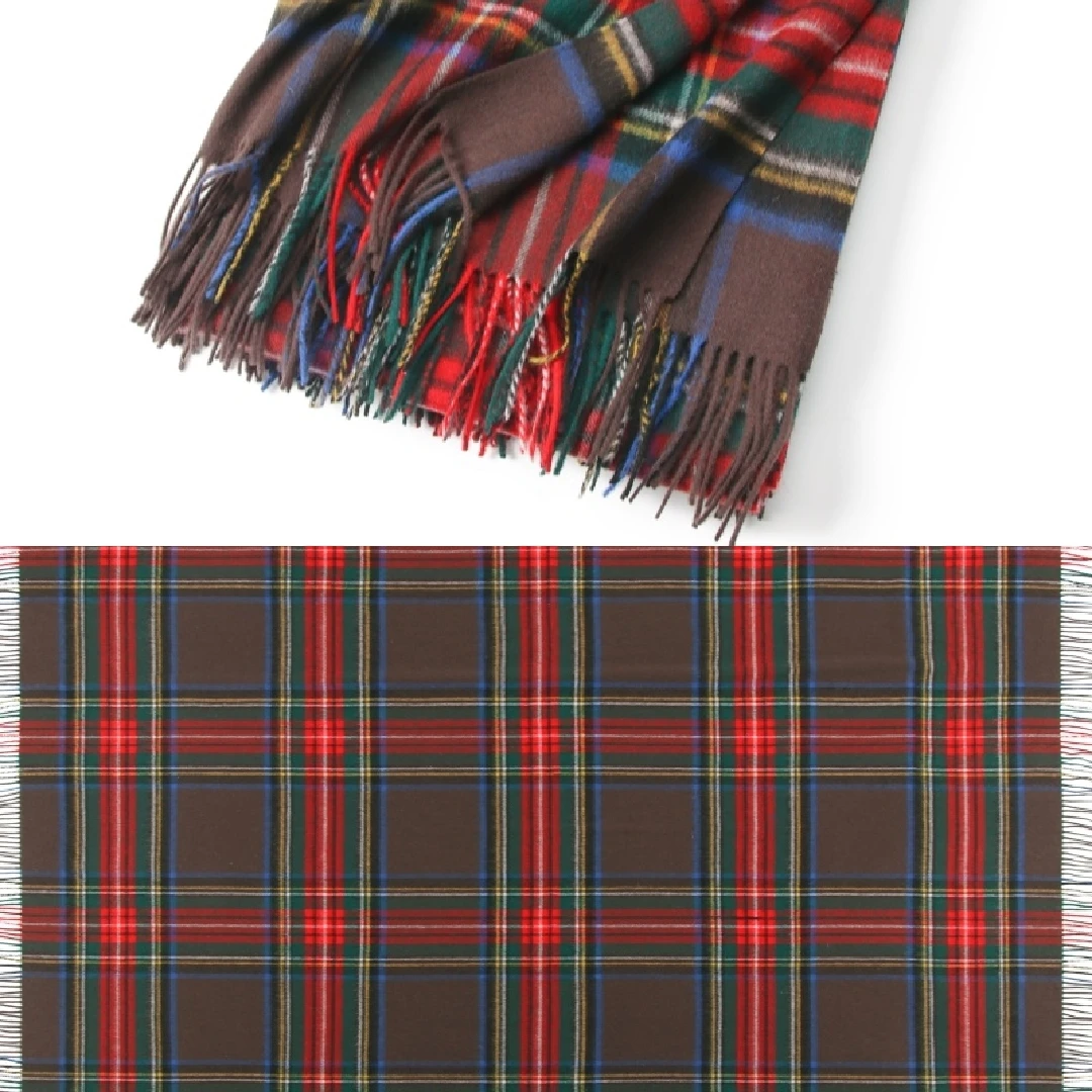 Fashion New Design Fluffy Wool Blankets Customized Super Soft Plaid for Winter Vintage Woven Unisex Wearable EDELWEISS Accept