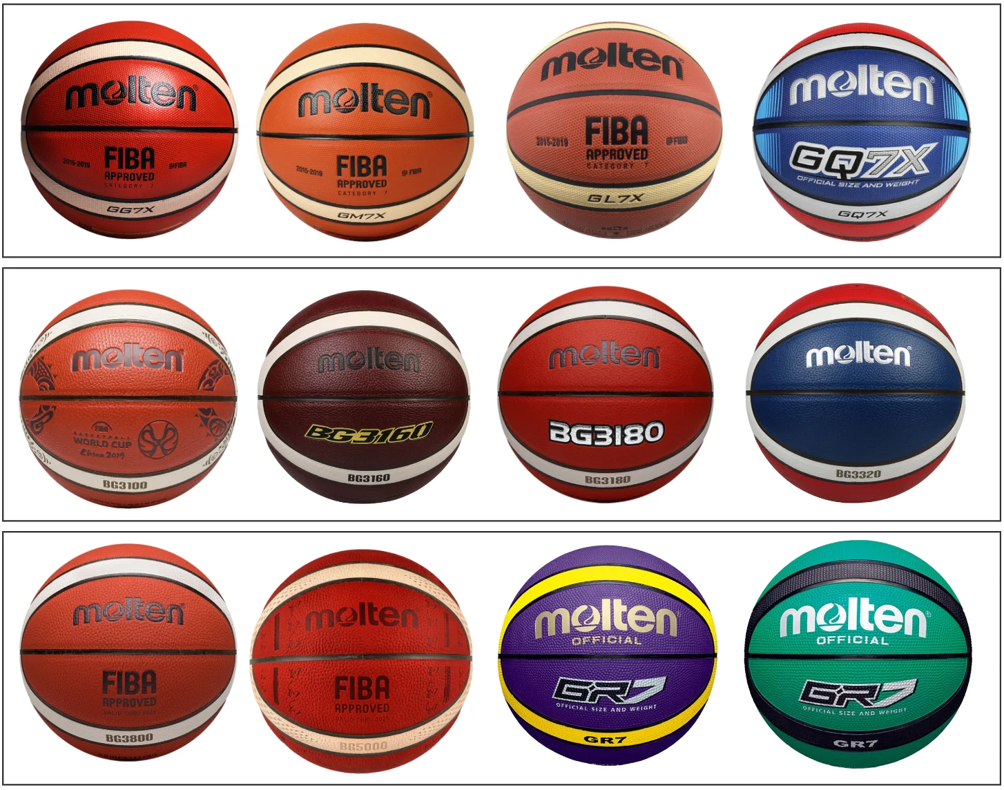 CUSTOM Molten GG7X Wholesales Price Quality  Microfiber Leather Basketball  Style  logo Indoor Basketball Gg7X Ball