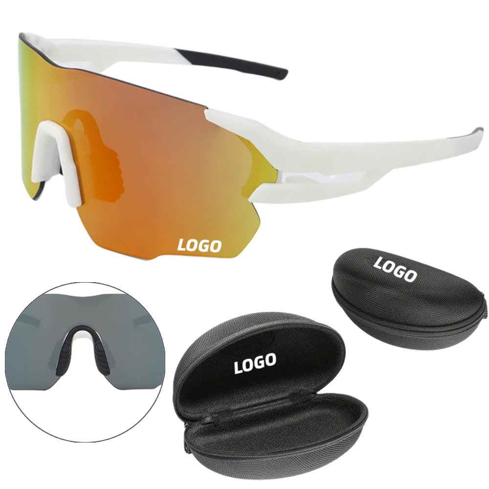Wholesale custom men women outdoor oversize baseball running riding golf cycling glasses polarized sport sunglasses