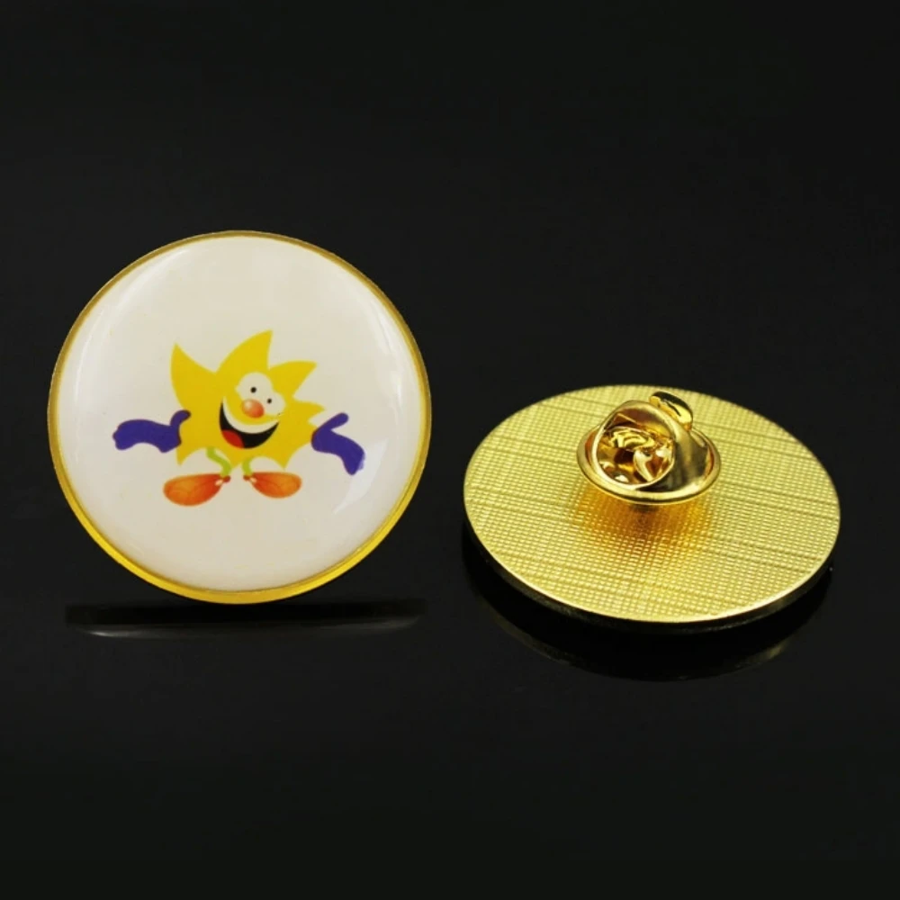 Factory Wholesale Bulk Company Corporate School Logo Brooch Lapel Pin Security Soft Hard Enamel Pin Metal Custom Badge