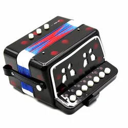 Hot sale colorful 2 bass 7 keys mini children toy piano accordion for beginners