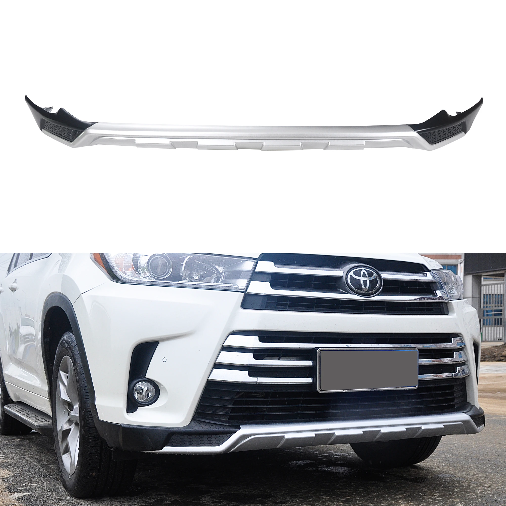Factory Stainless steel front and rear Skid plate for Toyota Highlander kluger Bumper Plate 2018+