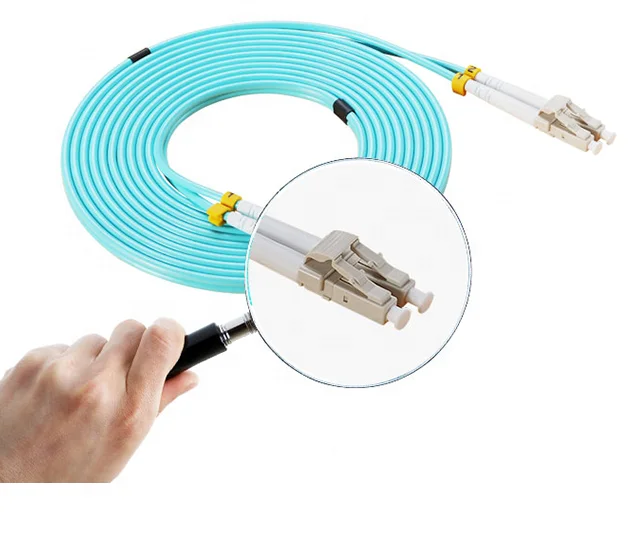 APT fiber optic Patchcord LC UPC connector OM3 factory price  duplex  LC UPC 5m 3m   10m   manufacturer price