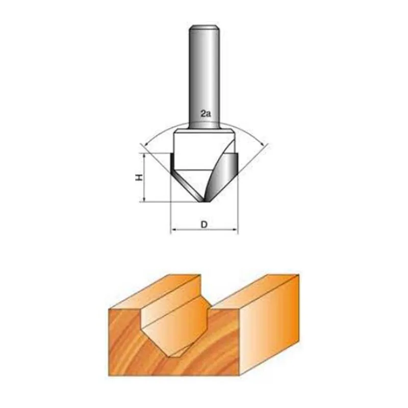 TIDEWAY  LC0309  V BIT WITH FLAT BOTTOM sell like hot cakes router bitsBIT with flat woodworking drill bit sub