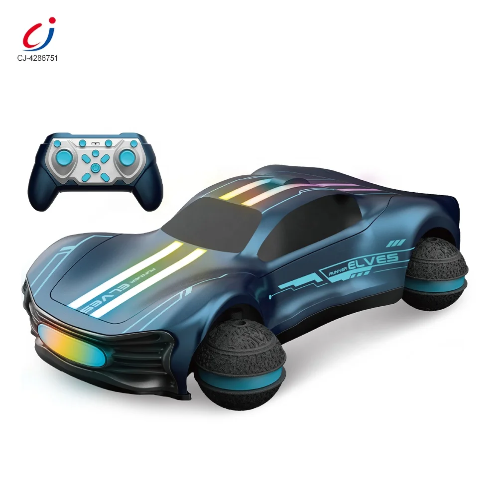 Chengji juguetes racing cars ball wheel remote control concept car drifting sports future rc 360 degree stunt car toys for kids