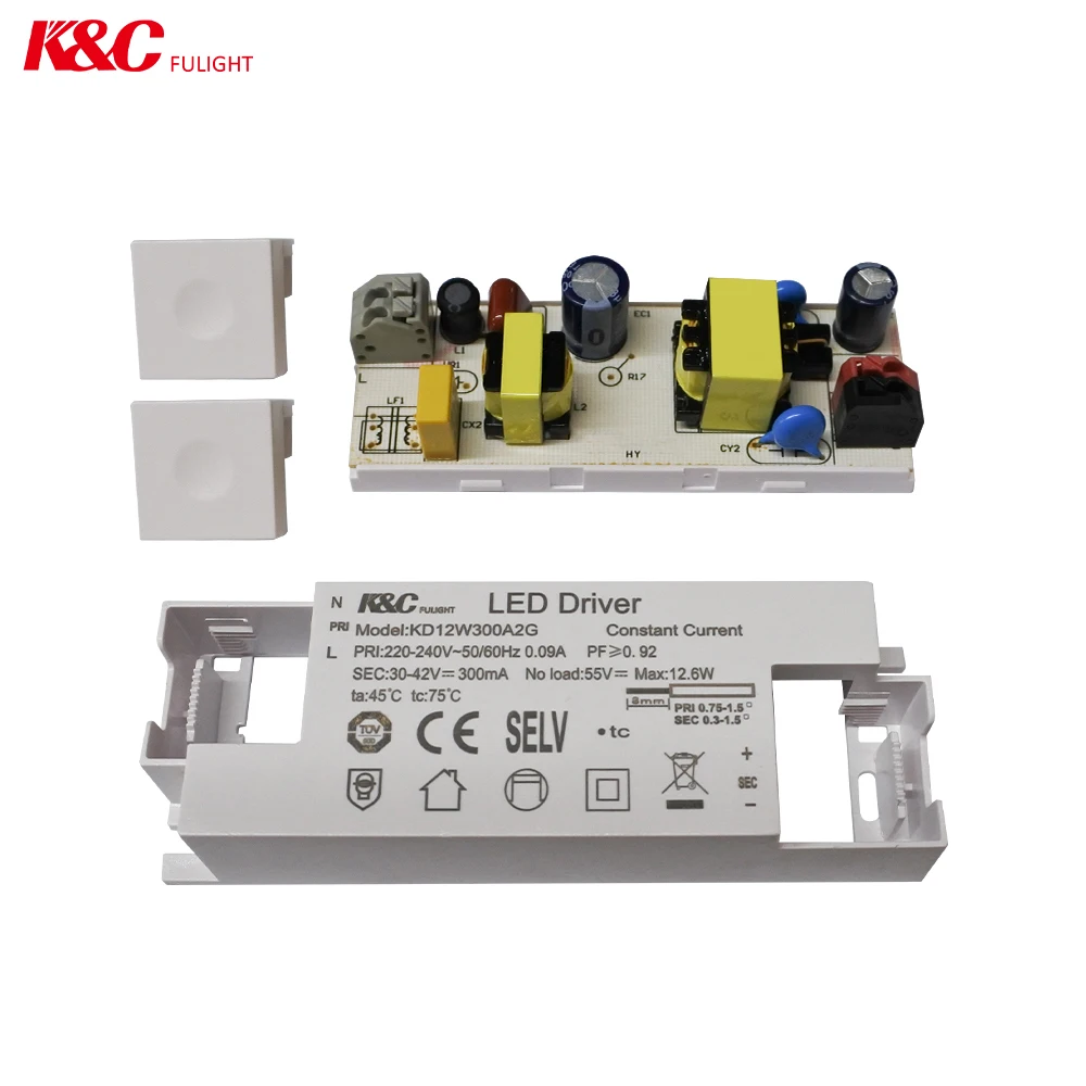 KC Dimmable Led Tube Light Driver Switching Power Supply 10w 12w 15w 20w 42w Led Driver
