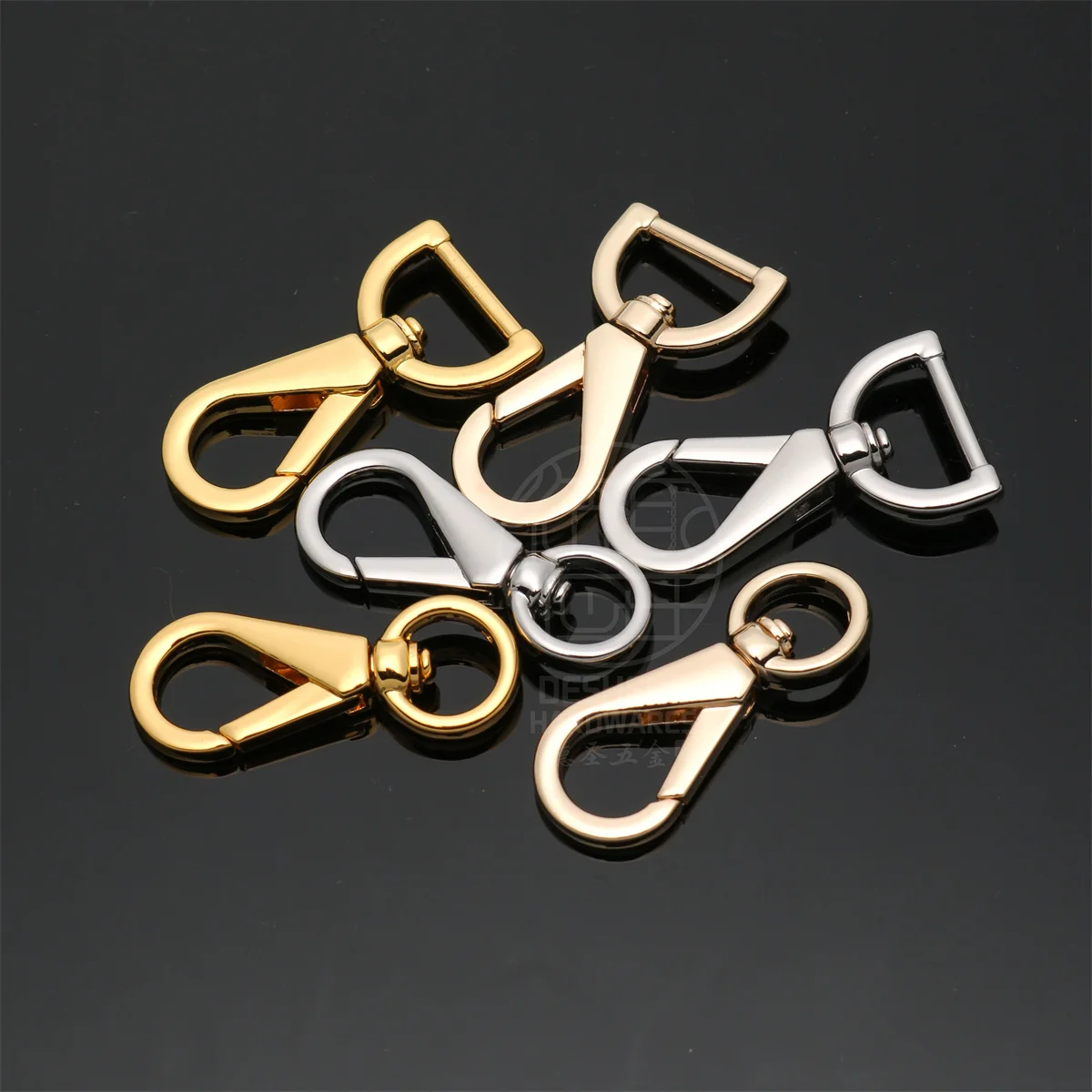 Wholesale Metal Bag Hook Zinc Alloy Bag Hardware Swivel Snap Hook For Belt Strap