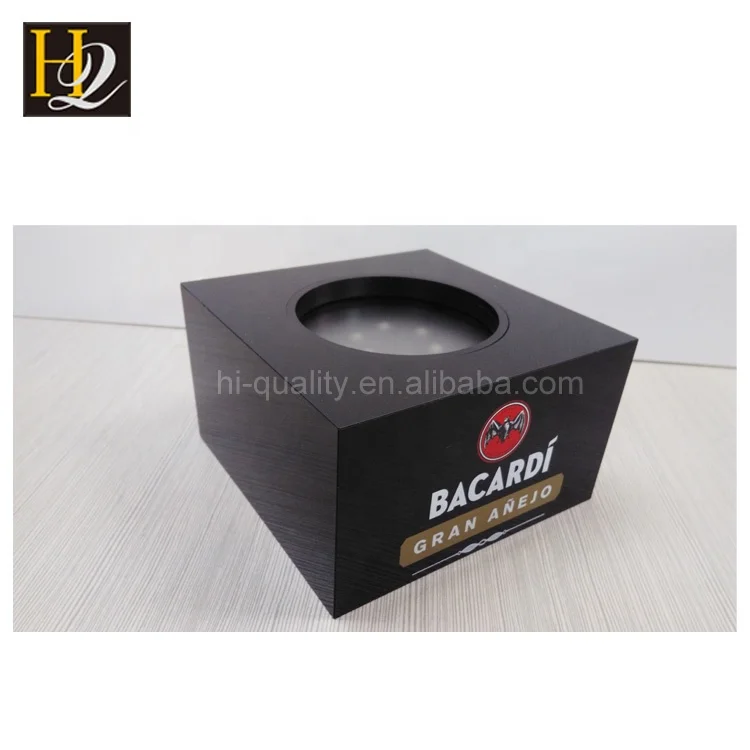 New products Acrylic material stand for bottles Led displays Acrylic single bottle display
