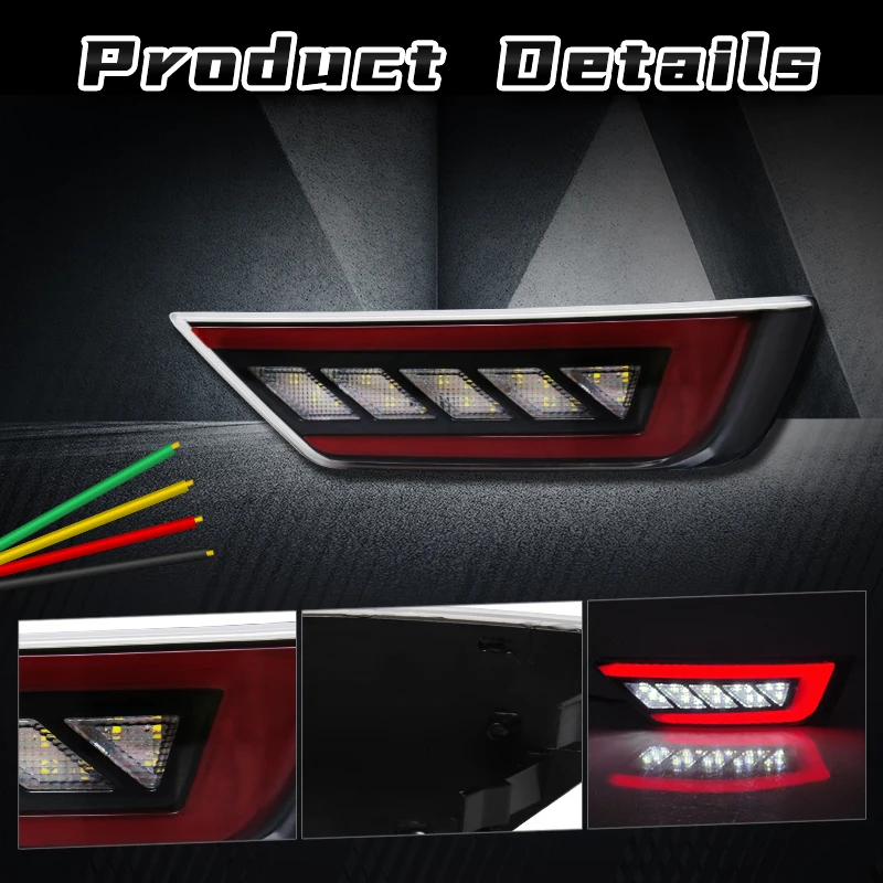 Led DRL Fog Lamp Driving Light Taillight Reflector for Ford Ecosport Focus Hatchback 2013 2014 2015 2016 2017 2018 2019 2020