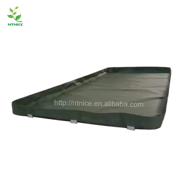 8x10ft Spill Containment L-Bracket Berm High capacity Portable PVC Bunds Industrial Spill Mats