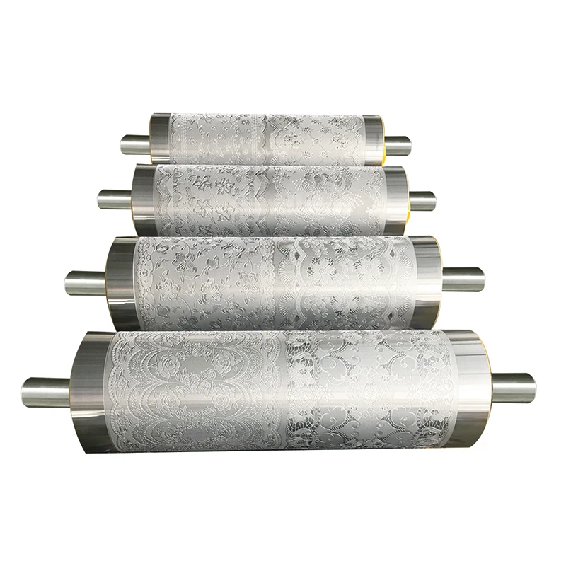 Wood board grain embossing roller steel engraved roller embossing roller