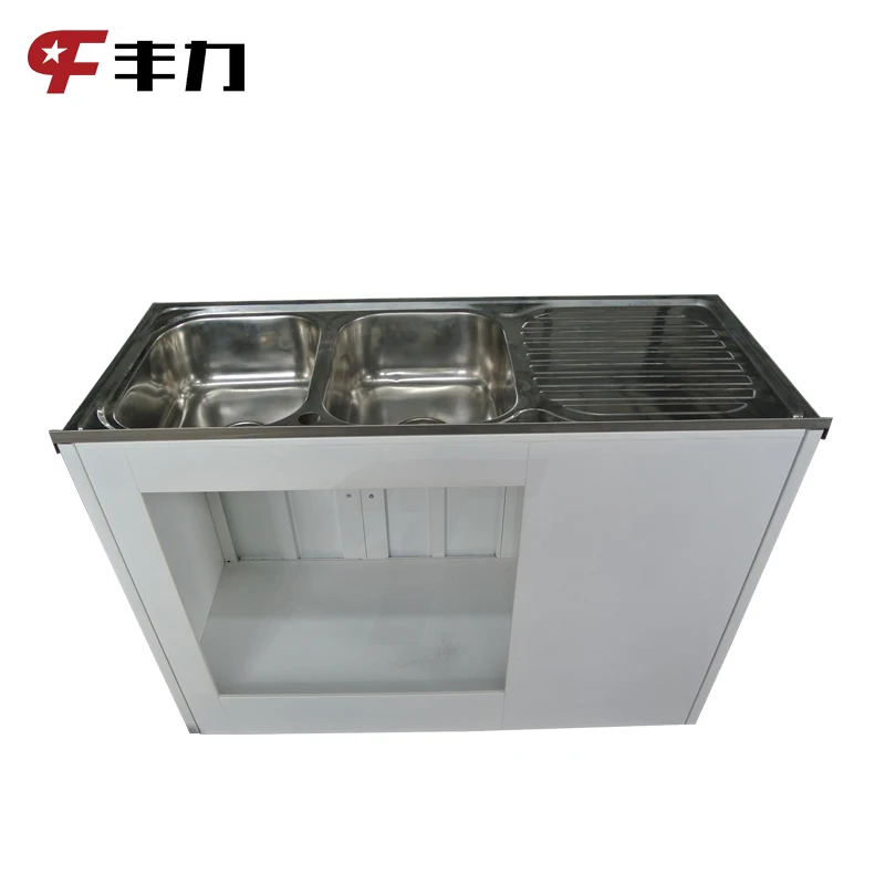 Kitchen Used Wash Steel Sink Base Cabinet