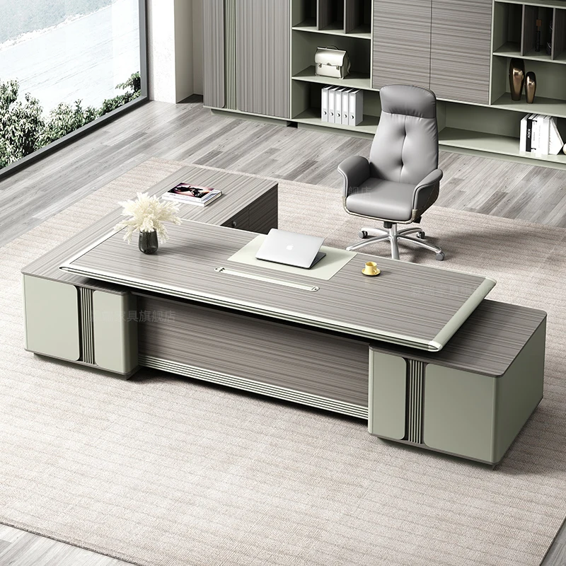 luxury manager desk melamine L shape executive office desk office furniture boss table design