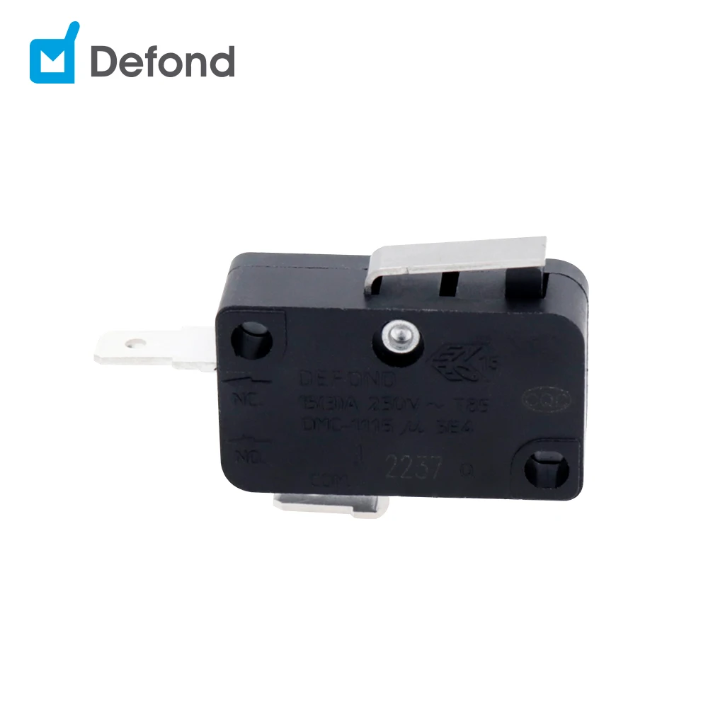 New Defond micro switch 2 pin 250 125Vac 15A spst micro switch t85 5e4 electronic DMC-1115-AA-GAH34-01R short lever micro switch