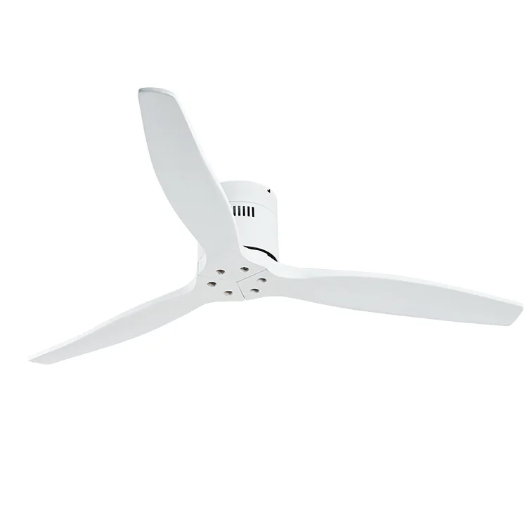Factory Direct High Quality 52 Inches Solid Wood Blades Modern Elegent Low Profile Electric Ceiling Fan