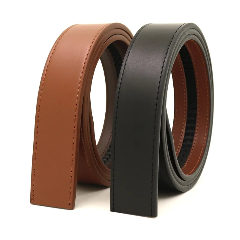 LQbelt New Male Genuine Leather Belt Strap Ratche belts for men without buckle OEM Factory Custom Belts wholesale