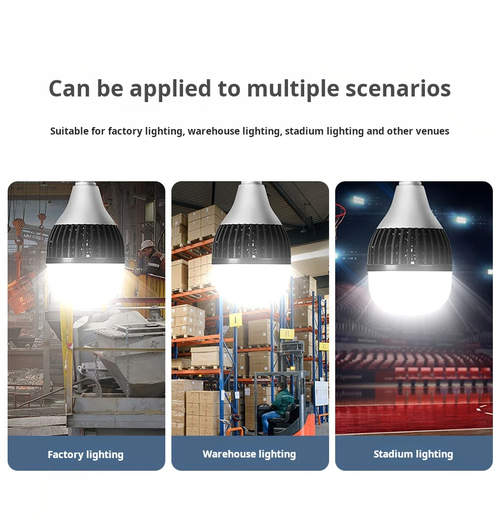 High Power LED Bulb,Daylight White 6500k LED High Watt Light Bulb Indoor Living Room Garage Warehouse Super Bright Lighting Lamp_17