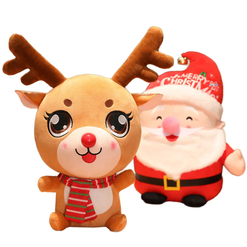 The Best Toys 2024 Cute Small Kids Soft Customised Christmas Dolls Santa Claus And Reindeer Perfect Gift Girls Unisex Birthday