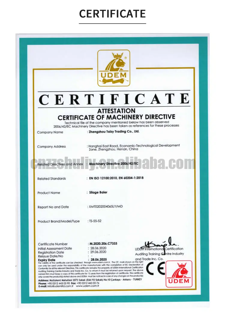 Large Round Hay Baler Caeb Mini Hay Crusher Alfalfa Baler For Sale