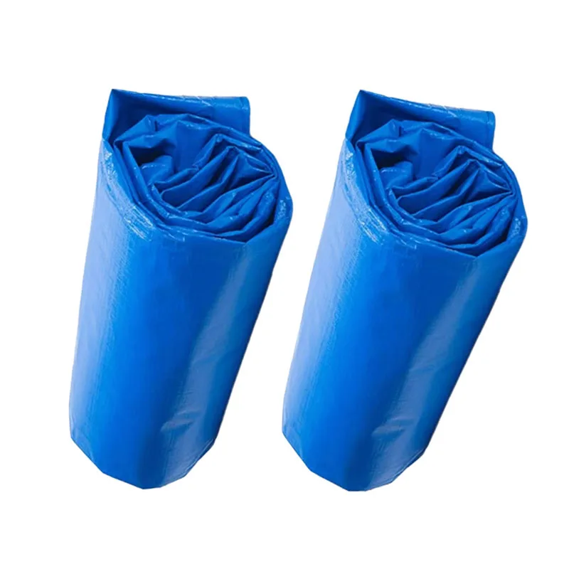 Pe Tarpaulin Roll Fabric Plastic Sheet Poly Tarps 220g Finished Sheets Blue Sliver HDPE Tarpaulins for Truck Cover