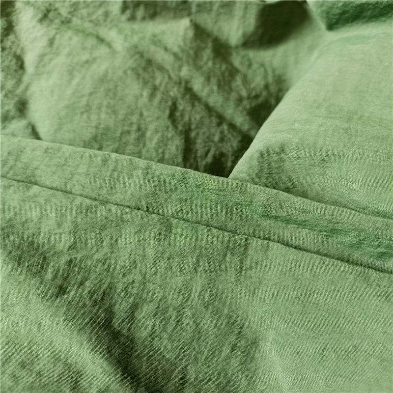 Wrinkled 100% Nylon Taslon Taffeta Crepe Crinkled Taslan Fabrics