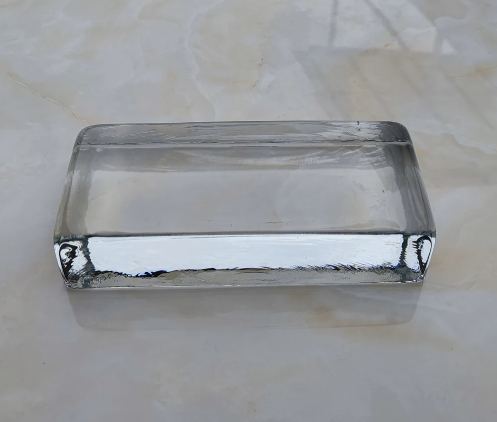 240*115*53 мм прозрачные цветные Литые сплошные стеклянные кирпичи стеклянная плитка декоративные термоплавкие Кристальные