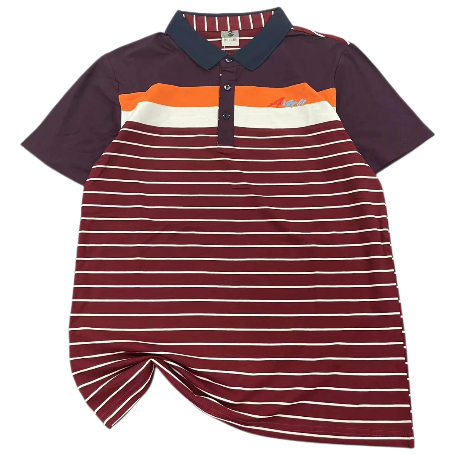 Одежда из запаса остатков перерасхода фирменной kemeja polo laki-laki stock одежда мужская рубашка