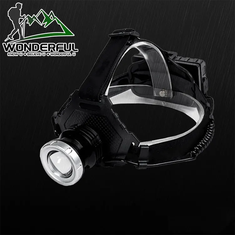 Aluminum Alloy Retractable Glare Usb Charging Waterproof Outdoor Night Fishing Headlamp