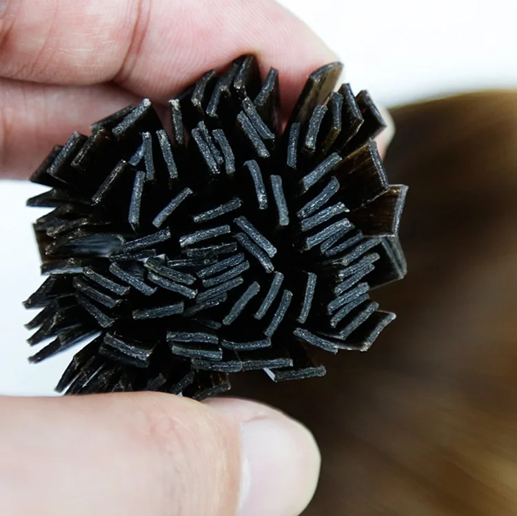 Yasen Factory Price 8-40inch Wholesale Flat tip Hair Extensions Double Drawn Italian Keratin Prebonded U/I Tip Virgin Human Hair