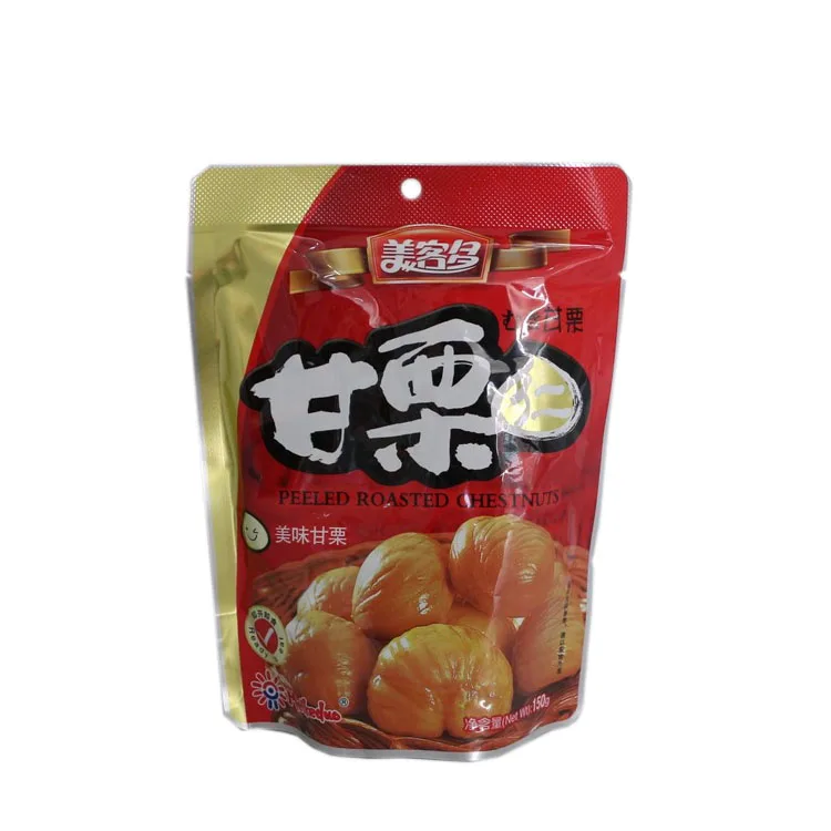 Wholesale price Meikeduo dried chestnuts price for sale roasted peeled chestnut organic snack ready to eat chestnuts