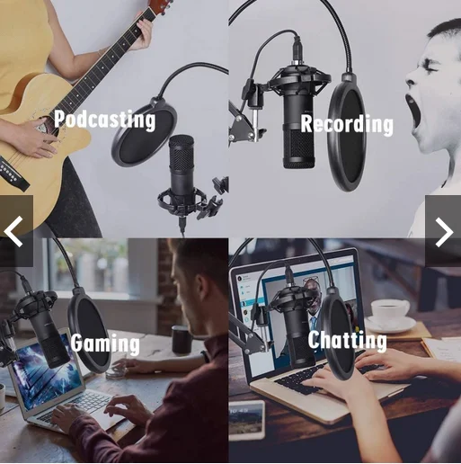 Gaming microphone  USB condenser drum microphones professional table live studio Microfone recording mic gaming