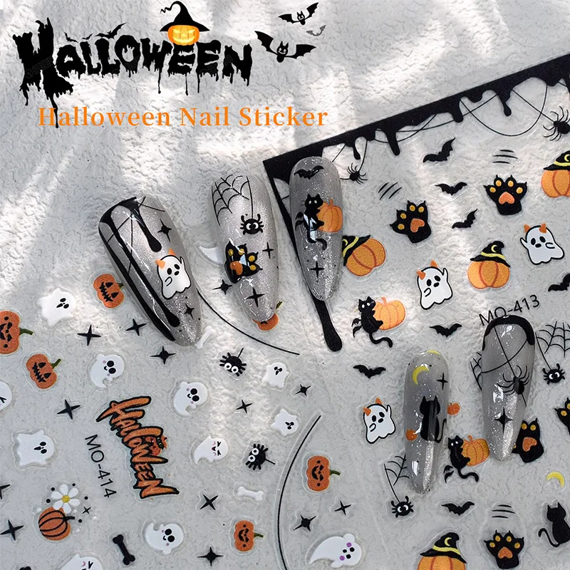 Wholesale Sticker for Nail Halloween Art Decoration Halloween Nail Stickers