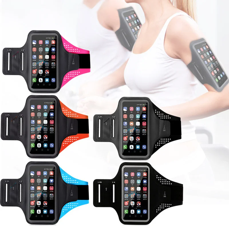 Women Men Running Phone Armband Waterproof Sports Phone Touch Arm Bag For iPhone 15 14 13 12 11 Pro Max Xs Xr X 8 7 6 Plus SE