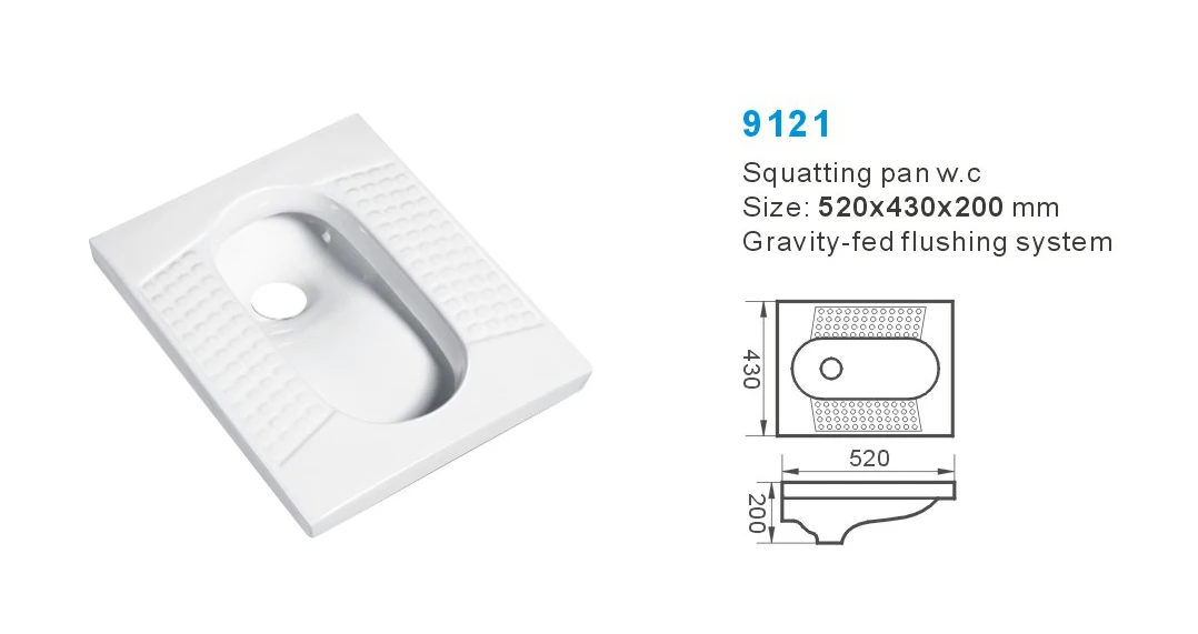 Cheap Wholesale Bathroom Washdown Solid Surface One Piece Toilet Squatting Pan