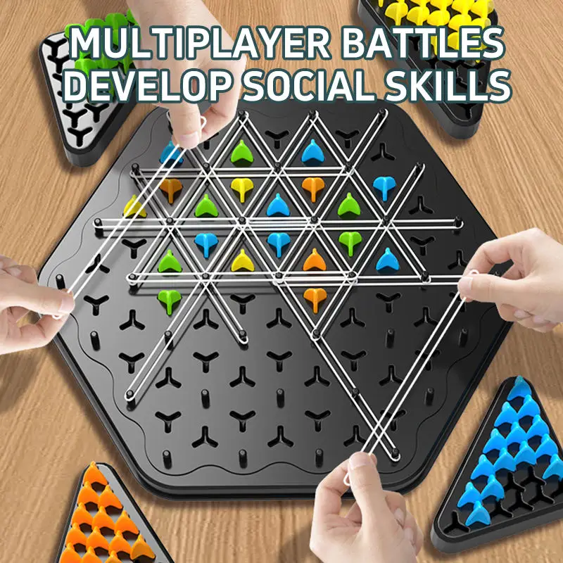 2024 New Item Tik Tok Chain Chess Set Family Party Leisure Decompression Adults Children Board Game Thinking Educational Toy