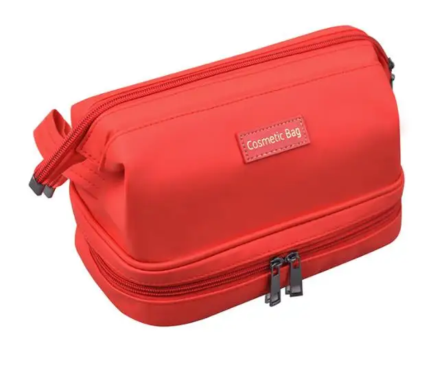 2023 wholesale fashion organizer makeup toiletry bag travel cosmetic bags, woman travel cosmetic bag leather pouch waterproof