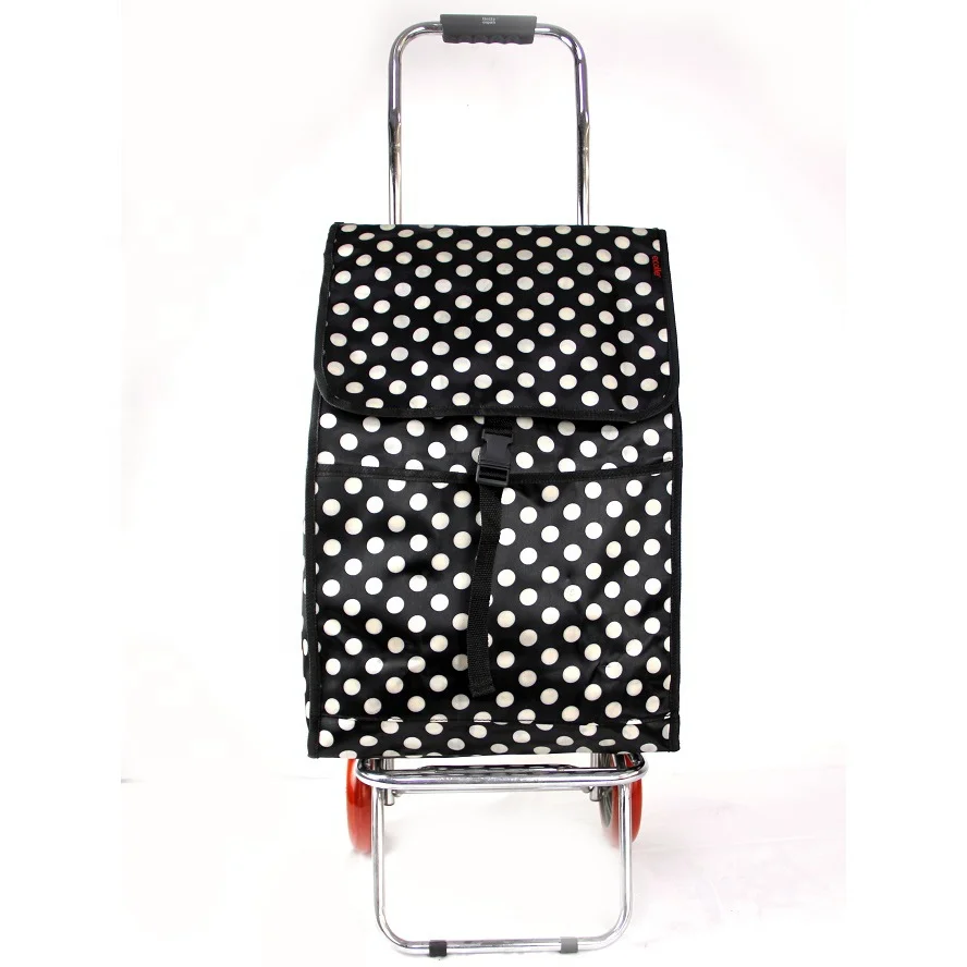 luggage travel bags sets Folding grocery cart wire shopping portable cart for groceries with wheels foldable trolley bags
