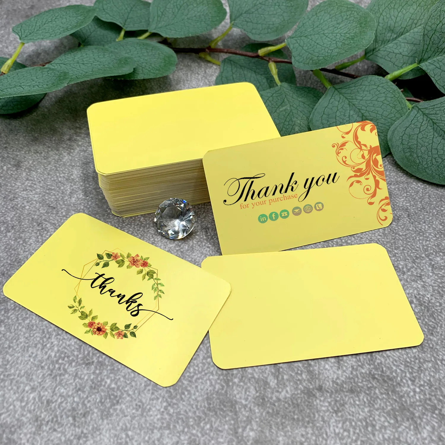 Wholesale Business Thank You Greeting Card Printing logo Gift