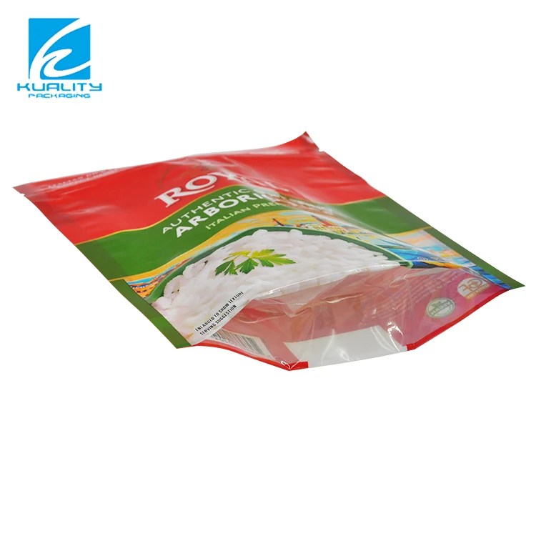 food safty grade 5kg plastic stand up nylon bag with zip for Thailand rice